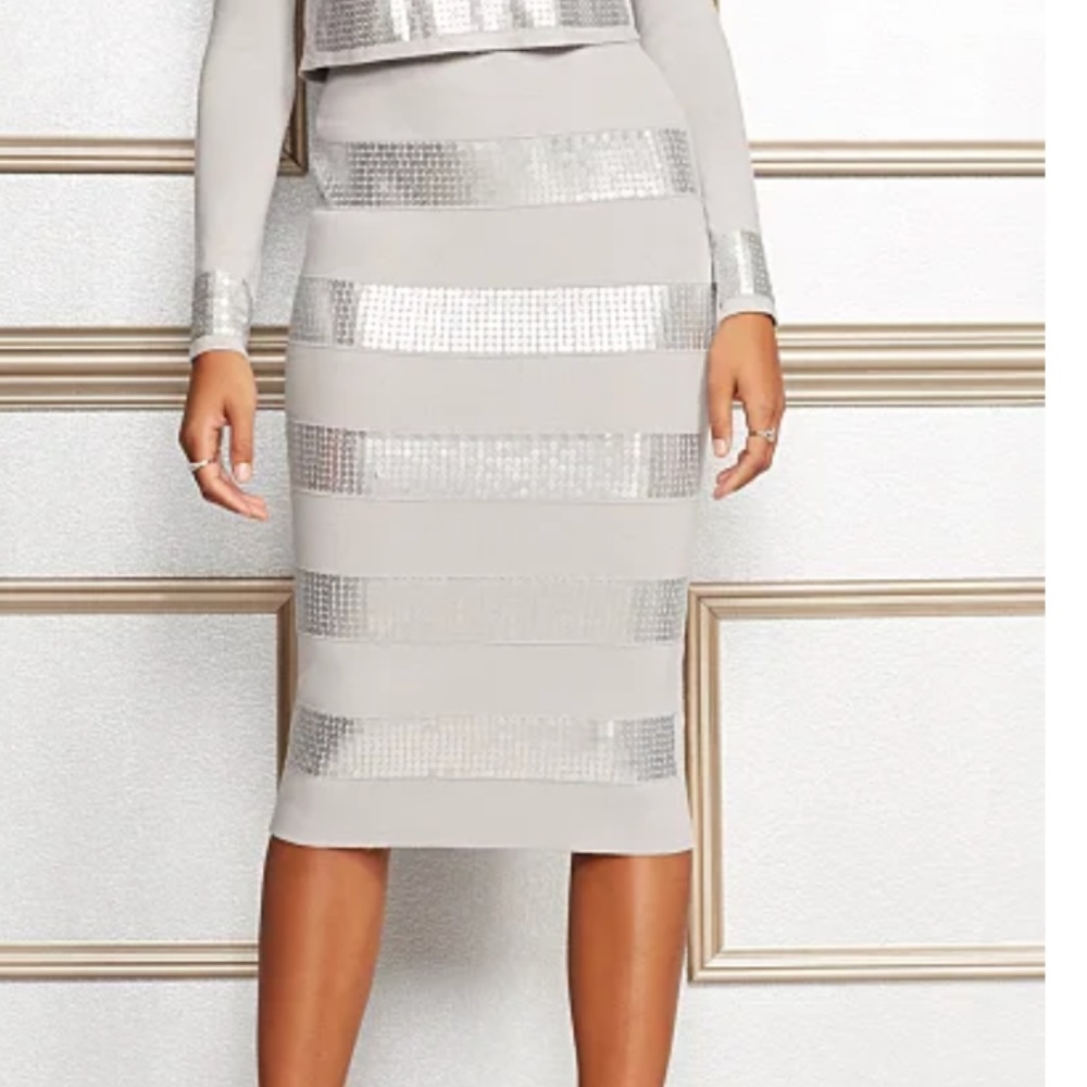 Sequin Sweater Skirt